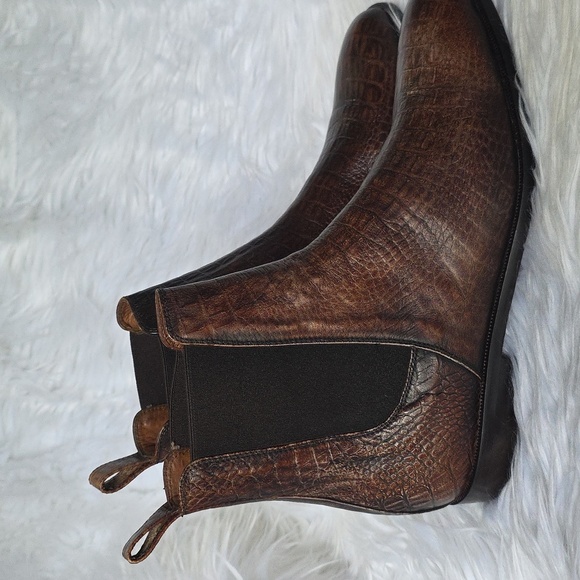 Crocodile Pattern Men\'s Leather Boots main image 7